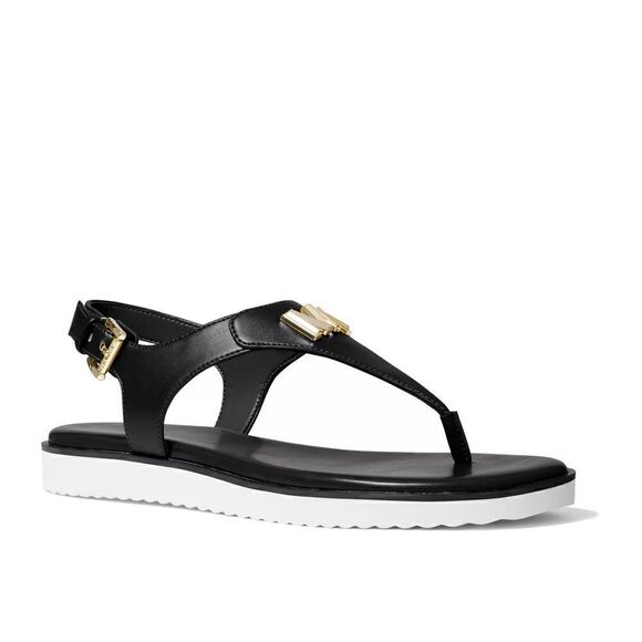 New! MICHAEL KORS Women's MK Logo Jilly T-Strap Sandal Shoe Open-Toe Size 9 NWOB - Picture 2 of 8